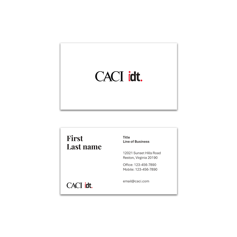 CACI IDT Business Cards
